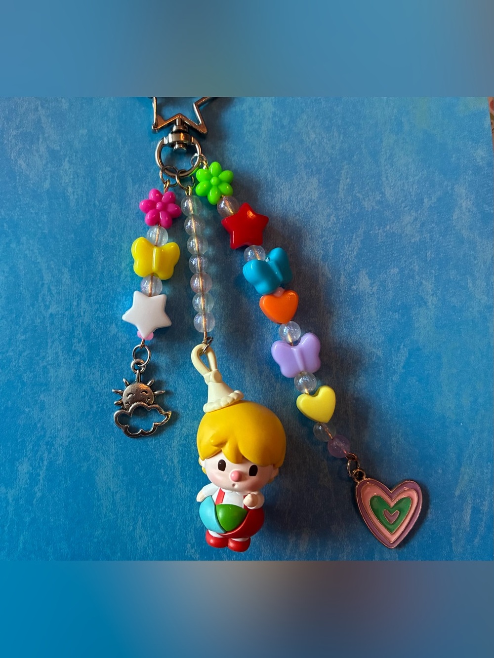 handmade popmart sweet bean keychain <3